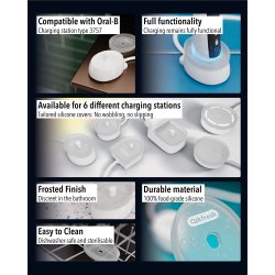 Silikonfodral f�r laddare till Oral-B elektriska tandborstar