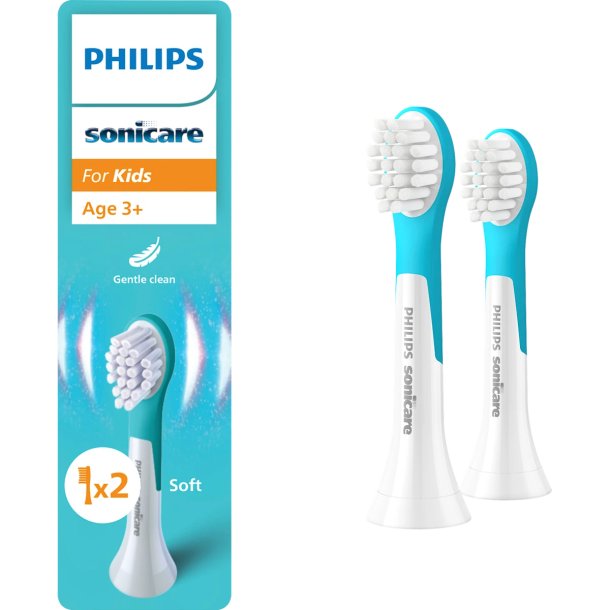 PHILIPS Sonicare For Kids Soniske B�rstehoveder Fra 3 �r - 2 stk.