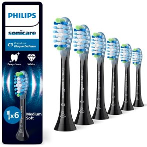 PHILIPS Sonicare 6 stk. C3 Premium Plaque Defence Black B�rstehoveder