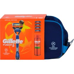 GILLETTE Fusion5 Barber�s�t � UEFA Champions League Special Edition Toalettveske