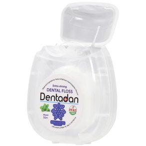 Tandtr�d med Hydroxyapatit DENTADAN Extra Strong Mint & Wax 50 mtr.