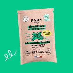 Eco Tandkrm Tabletter PAOS Fresh Mint ps. 125 st.