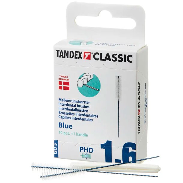 Tandex Classic Mellemrumsb�rster ISO 5 PHD 1.6 BLUE