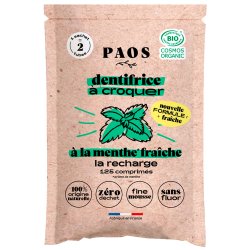 Eco Tandkrm Tabletter PAOS Fresh Mint ps. 125 st.