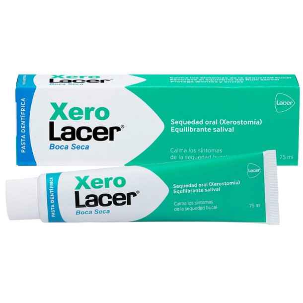 LACER XeroLacer Tandpasta mod Mundt�rhed (Xerostomi) � 2.500 ppm Fluor � 75 ml