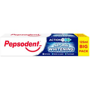 PEPSODENT WHitening Tandpasta Natural Action 1-2-3 - 125 ml.