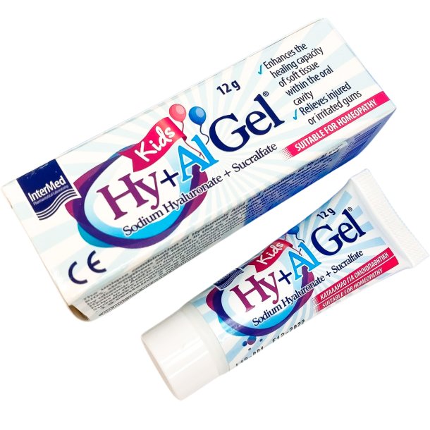 Mondgel INTERMED Hy+Al Gel Kids 12 ml. � zachte verlichting voor kinder monden en tandvlees