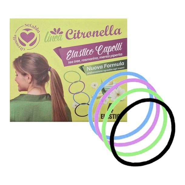 Citronella �lastiques � cheveux SETABLU 4 pcs - �lastiques parfum�s multifonctionnels pour l'�t�