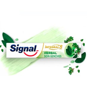 Herbal Tandpasta SIGNAL Integral 8 � Tandpasta med urter til pleje af tandk�d (75 ml.)