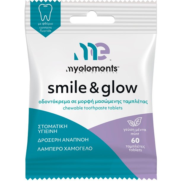 Tandpasta Tabletter MyElements Smile &amp; Glow 60 stk