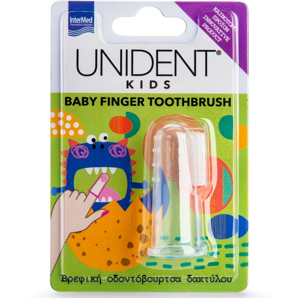 Fingertandb�rste UNIDENT Kids Baby Finger Toothbrush � blid tandpleje fra f�rste tand