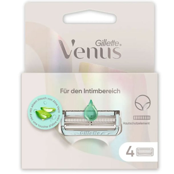 Gillette Venus Satin Care Intim Aloe Vera Barberblade 4 stk.