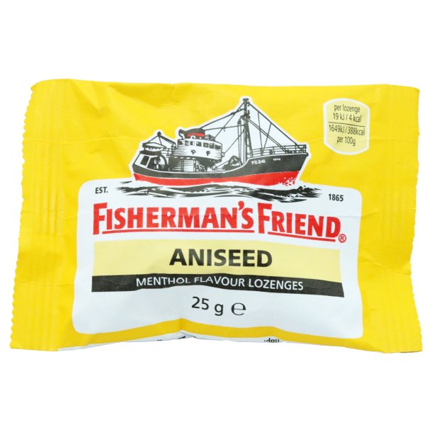 Fisherman�s Friend Aniseed 25 g � Klassiska mentholpastiller med anis