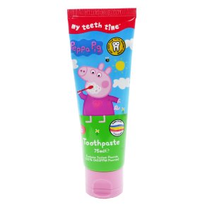 Barn tandkr�m GURLI GRIS H&A My Teeth Time Peppa Pig Bubblegum 75 ml