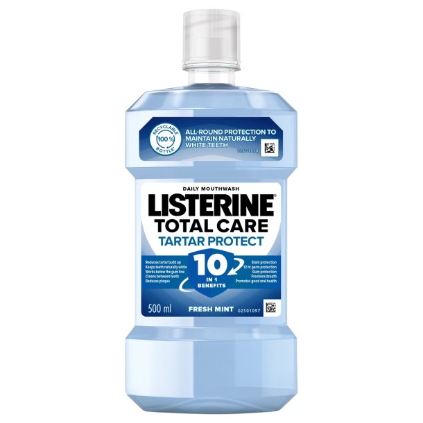 LISTERINE Munvatten Total Care Tartar Protect 10in1 � Fresh Mint 500 ml