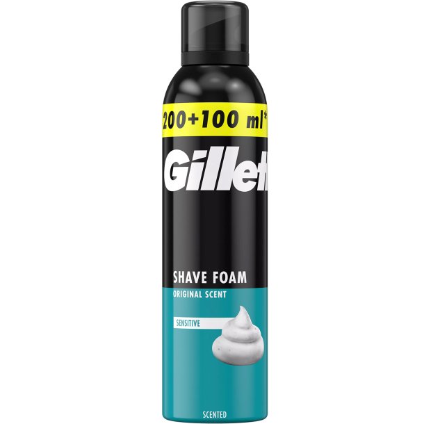 GILLETTE Barberskum 300 ml. Original Sensitive