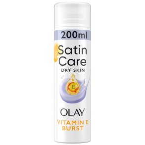 Gillette Barbergel Satin Care Dry Skin � Olay Vitamin E Burst 200 ml