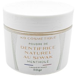 Miswak Tandpasta Pulver KB COSMETIQUE Poudre de Dentifrice Naturel au Siwak Menthol � 30 g