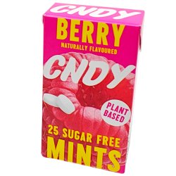 Pastilles au xylitol CNDY Berry Sugar Free Mints � base de plantes � 25 pcs.