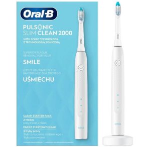 Oral-B PULSONIC Brosse à dents électrique Slim Clean 2000 White