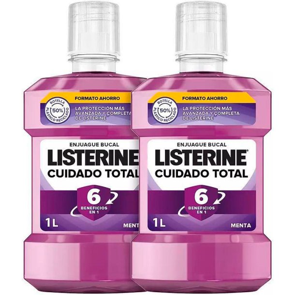 LISTERINE Mundskyl 2 x 1 ltr. Total Care 6-in-1