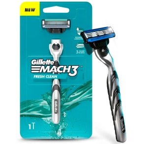 GILLETTE Barberskraber Mach3 Fresh Clean � Klassisk og komfortabel barbering