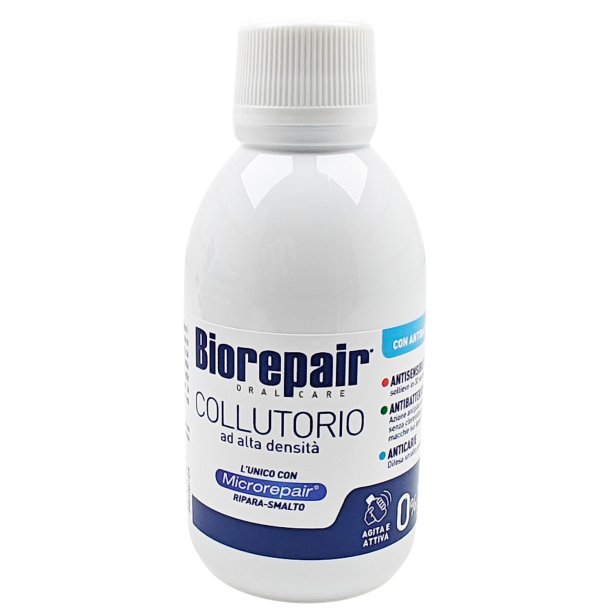 BIOREPAIR Xinc Hydroxyapatit Mundskyl 3 in 1 Antibacterial Rejseflaske 50 ml