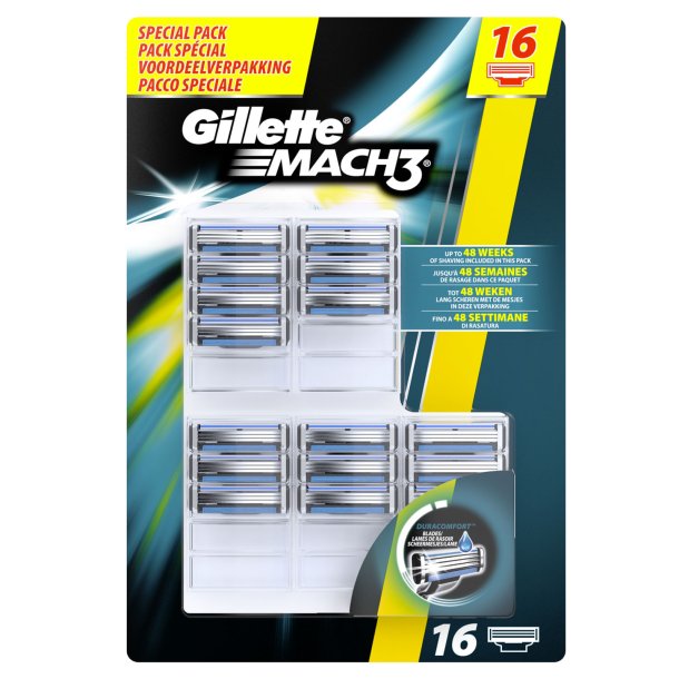 GILLETTE Mach3 Rasierklingen – 16 Stk. (Special Pack)