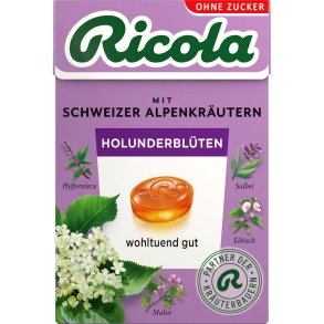 RICOLA Fl�derblom Sockerfria �rtpastiller 50g