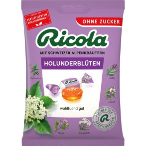 RICOLA Fl�derblom Sukkerfri �rtpastiller (Ps. 75g)