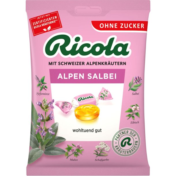 RICOLA Alpe Salvie Sockerfria �rtpastiller (Ps. 75g)