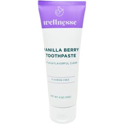 Hydroxyapatite Hammastahna WELLNESSE Vanilla Berry Xylitol Fluorfri 113g