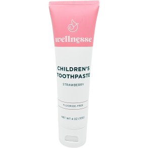 Hydroxyapatite B�rnetandpasta WELLNESSE Strawberry Xylitol (Fluorfri) 113g