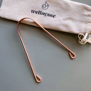 Zungenschaber WELLNESSE Kupfer Zungenreiniger