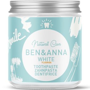 Luonnollinen Xylitol Hammastahna BEN & ANNA White Fluoride 100 ml