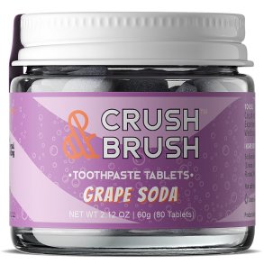 Xylitol Hammastahna Tabletter NELSONS Crush & Brush Grape Soda 60g