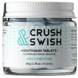 Xylitol Suusuihkutin Tabletter NELSONS Crush &amp; Swish Mint 50g