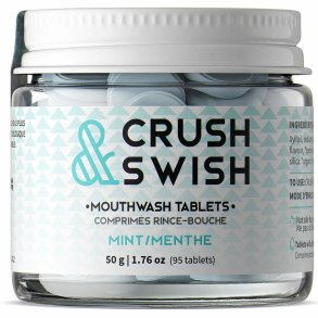 Xylitol Suusuihkutin Tabletter NELSONS Crush & Swish Mint 50g