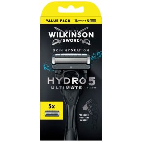 Wilkinson Sword Hydro 5 Ultimate Barberskraber + 5 Barberblade