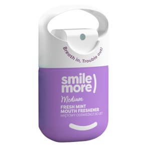 Xylitol Mundspray SMILE MORE Medium Fresh Mint Mouth Freshener 20 ml.