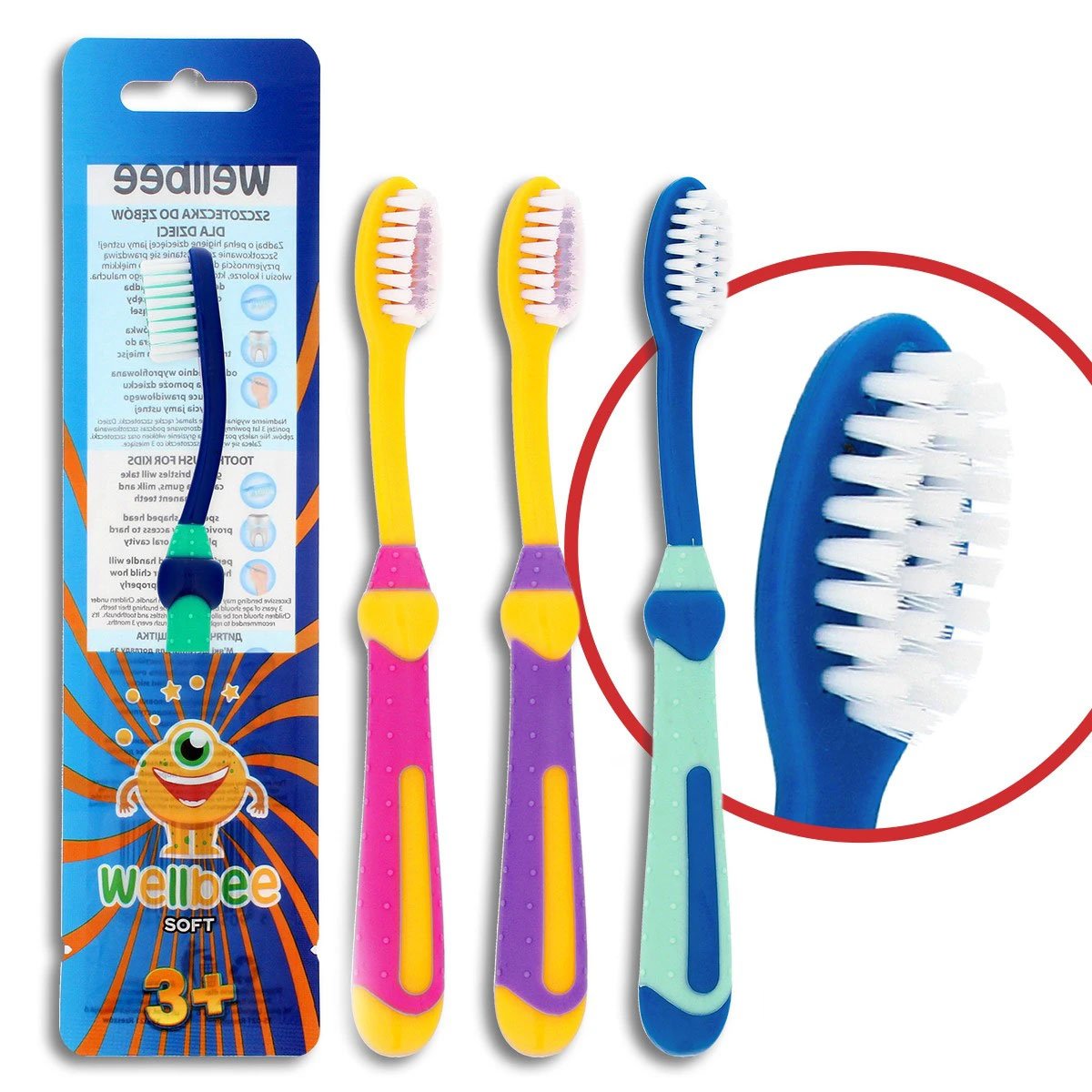 WELLBEE Kinderzahnbürste 1 Stk. Soft 3 Jahre/+