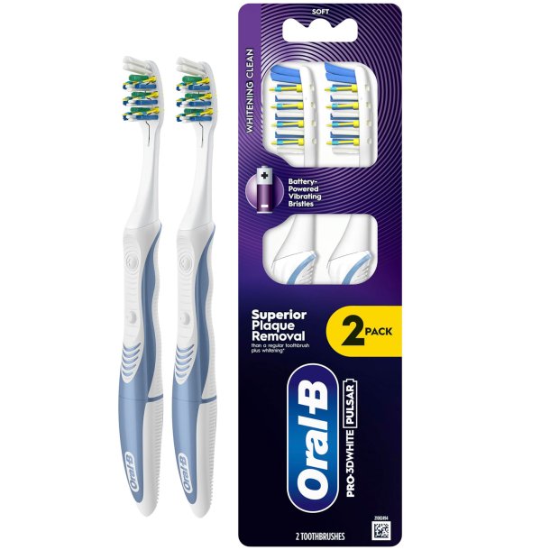 ORAL-B Batteri Tandb�rster Batteri 2 stk. Pulsar 3D White Medium
