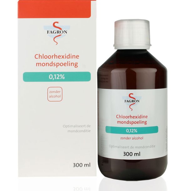 Klorhexedin Mundskyl 0,12 % FAGRON 300 ml. � Klinisk effektiv mundpleje