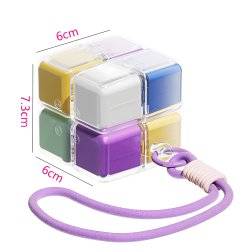 Boîte à pilules au design Rubik’s cube – astucieuse, compacte et un peu plus amusante