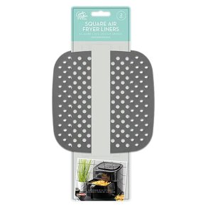 Air fryer liner en silicone 21 x 21 cm – perforé (2 pcs.)