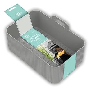 Air fryer moule en silicone 20 x 12 x 7 cm  rectangulaire avec bords hauts