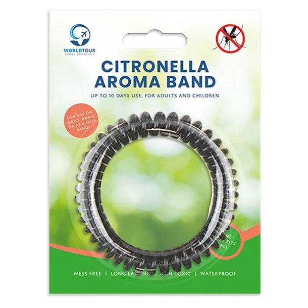 World Tour Citronella ranneke hyttysiä vastaan  jopa 10 päivää suojaa J&Auml;RJESTELL&Auml;