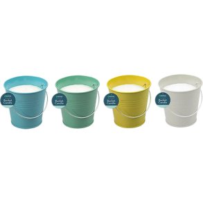 ROWAN Bougie seau à la citronnelle  metal bucket pour terrasse & jardin