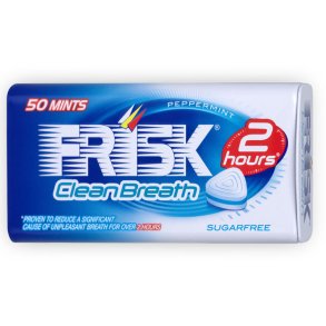 FRISK Pastiller Clean Breath Peppermint � sukkerfrie pastiller (35 g) i boks