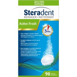 STERADENT Active Fresh Reinigungstabletten für Prothese 90 Stk.
